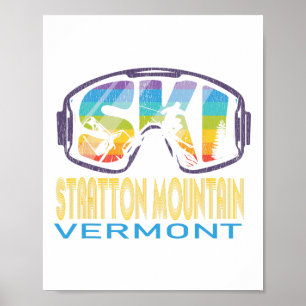 Ski Stratton Mountain Vermont Skiurlaub Poster