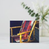 Ski-Stuhl Coole Dinge mit alten Skiern zu machen Postkarte (Stehend Vorderseite)