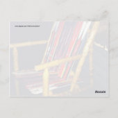 Ski-Stuhl Coole Dinge mit alten Skiern zu machen Postkarte (Rückseite)