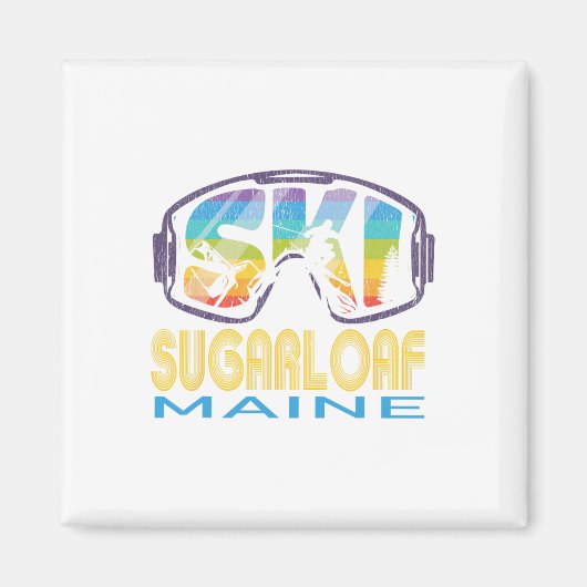 Ski Sugarloaf Maine Skiurlaub Magnet (Vorne)