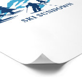 Ski Sundown Connecticut Ski Resort Skiing Skier  Poster (Ecke)