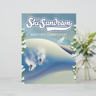 Ski Sundown Hartford Connecticut Skiposter