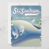 Ski Sundown Hartford Connecticut Skiposter (Vorderseite)