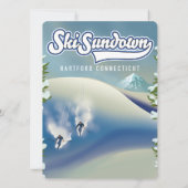 Ski Sundown Hartford Connecticut Skiposter (Rückseite)