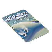 Ski Sundown Hartford Connecticut Skiposter Magnet (Rechte Seite)