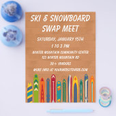 Ski Swap Meet Event Custom  Flyer (Einzeln)