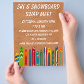 Ski Swap Meet Event Custom  Flyer (Hand)