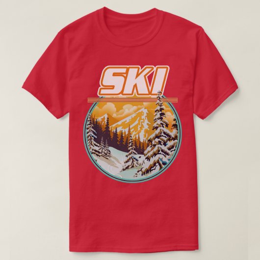 Ski T-Shirt (Design vorne)