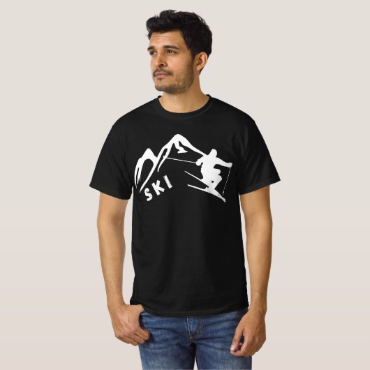 Ski T-Shirt (Vorne ganz)