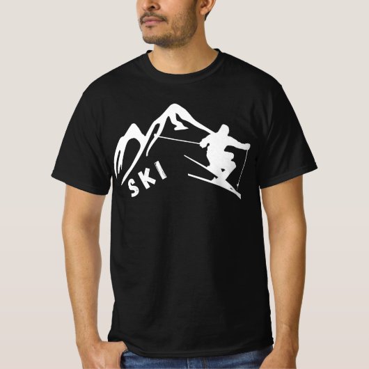 Ski T-Shirt (Vorderseite)