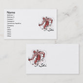 Ski-T-Shirts und Geschenke der Frau-I Visitenkarte (Vorne/Hinten)