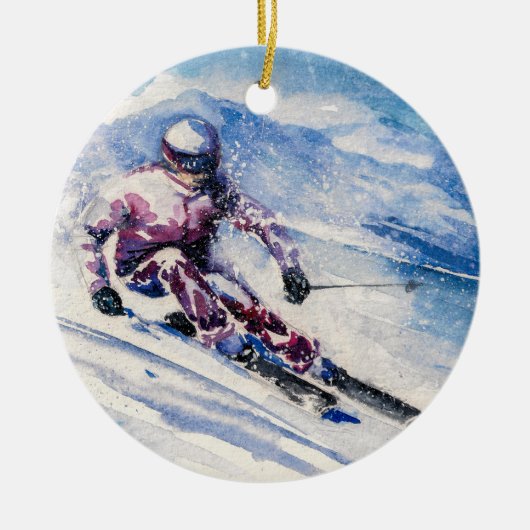 Ski-Tag/Ornament Keramik Ornament (Vorne)
