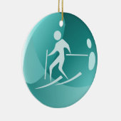 Ski-Tag/Ornament - SRF Keramikornament (Rechts)