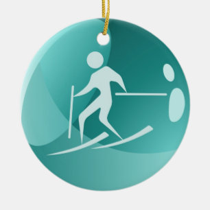Ski-Tag/Ornament - SRF Keramikornament