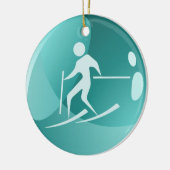 Ski-Tag/Ornament - SRF Keramikornament (Links)