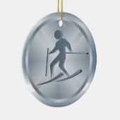Ski-Tag/Ornament - SRF Keramikornament (Rechts)