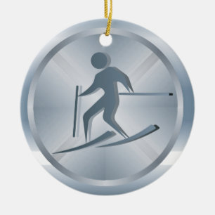 Ski-Tag/Ornament - SRF Keramikornament