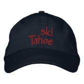 Ski Tahoe Bestickte Baseballkappe (Vorderseite)