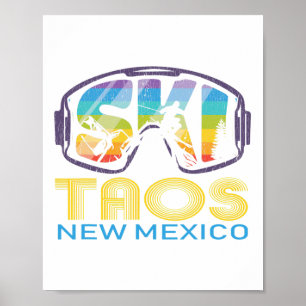 Ski Taos New Mexico Skiurlaub Poster