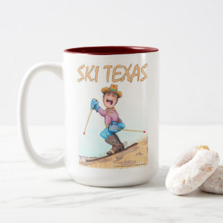 Ski Texas  Zweifarbige Tasse