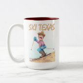 Ski Texas  Zweifarbige Tasse (Links)
