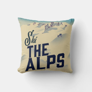 Ski The Alps Riesentasse Kissen