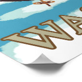 Ski the Cascades - Washington Staat Travel Poster (Ecke)