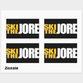Ski the Jore Rechteckiger Aufkleber (Blatt)