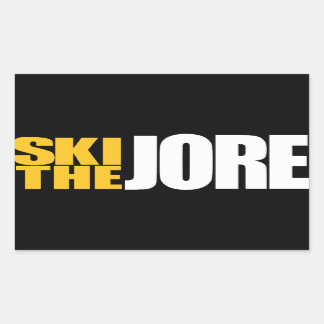Ski the Jore Rechteckiger Aufkleber