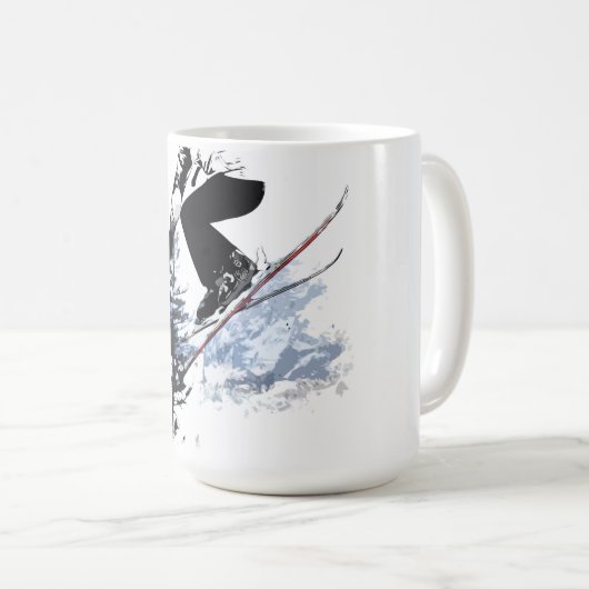 Ski the Rockies - Banff Canada Kaffeetasse (VorderseiteRechts)