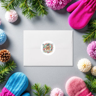 Ski-Themed Bachelorette Wochenend Sozialclub Runder Aufkleber