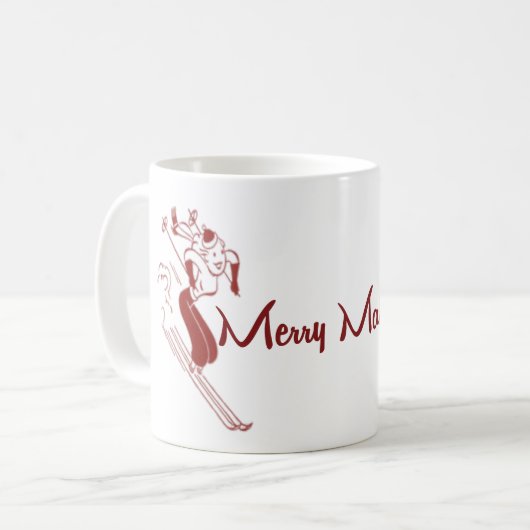 Ski Themed Hot Chocolate Tasse (Vorderseite Links)