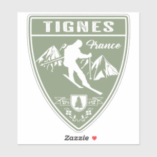 Ski Tignes France Aufkleber