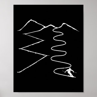 Ski Tour Skitouren - Skitouring Skitour Vinta Poster