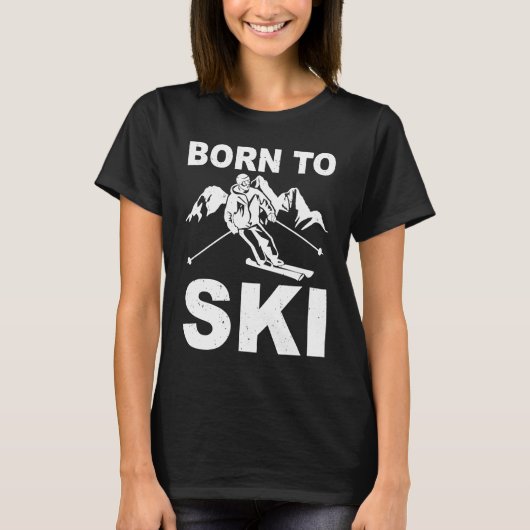ski tours cross country skiingmountains descent sk T-Shirt (Vorderseite)
