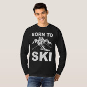 ski tours cross country skiingmountains descent sk T-Shirt (Vorne ganz)