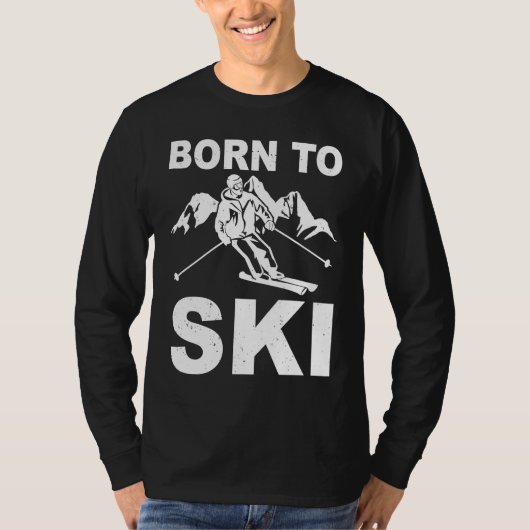 ski tours cross country skiingmountains descent sk T-Shirt (Vorderseite)