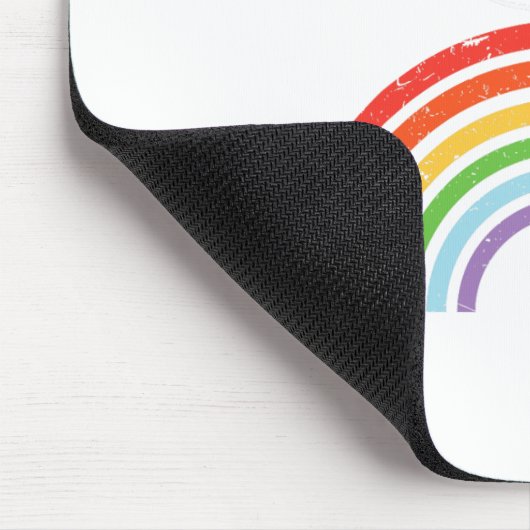 Ski Trip Skiing Rainbow Mousepad (Ecke)