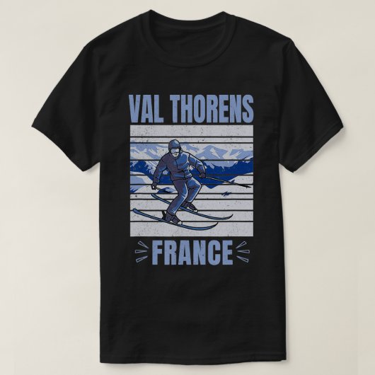 Ski und Apres Ski Wintersport Val Thorens Fra T-Shirt (Design vorne)