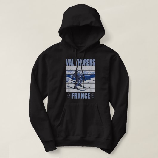 Ski und Apres Ski - Wintersport Val Thorens, Hoodie (Design vorne)