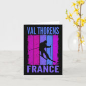 Ski und Apres Ski - Wintersport Val Thorens Karte (Gelbe Blume)