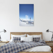 Ski und Skistöcke Leinwanddruck (Insitu (Schlafzimmer))