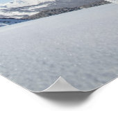 Ski und Skistöcke Poster (Ecke)