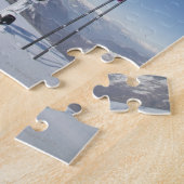 Ski und Skistöcke Puzzle (Seite)