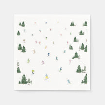 Ski und Snowboard Partys Napkins