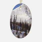Ski- und Snowboardort Big Sky Montana Keramikornament (Links)