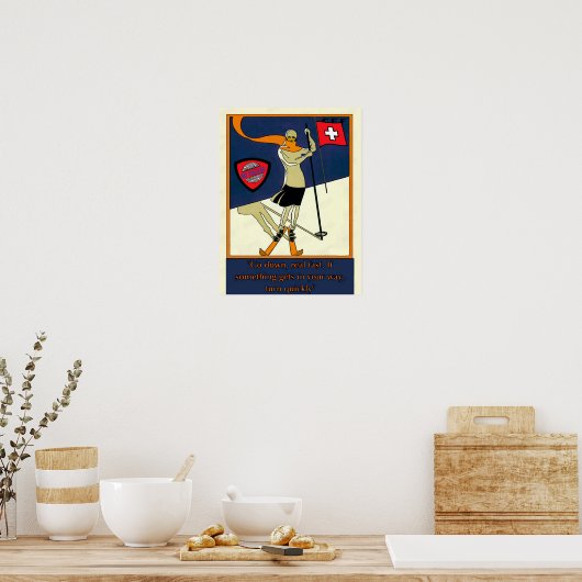 Ski-Uni-Poster Poster (Küche)