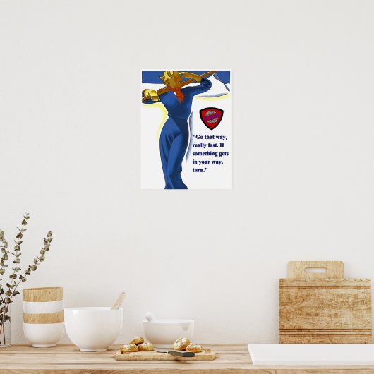 Ski-Uni-Poster Poster (Küche)