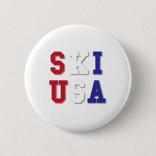 Ski USA  Button (Vorderseite)
