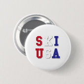 Ski USA  Button (Vorne & Hinten)